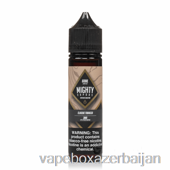 E-Juice Vape Classic Tobacco - Mighty Vapors - 60mL 0mg